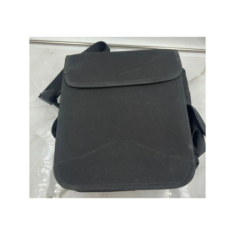 Duluth Trading Co Black Ballistic Nylon Messenger Field Laptop Bag Organizer